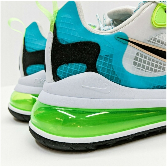 Nike Air Max 270 React SE Men's Size 10: Aqua Black Green CT1265-300 - Picture 10 of 13
